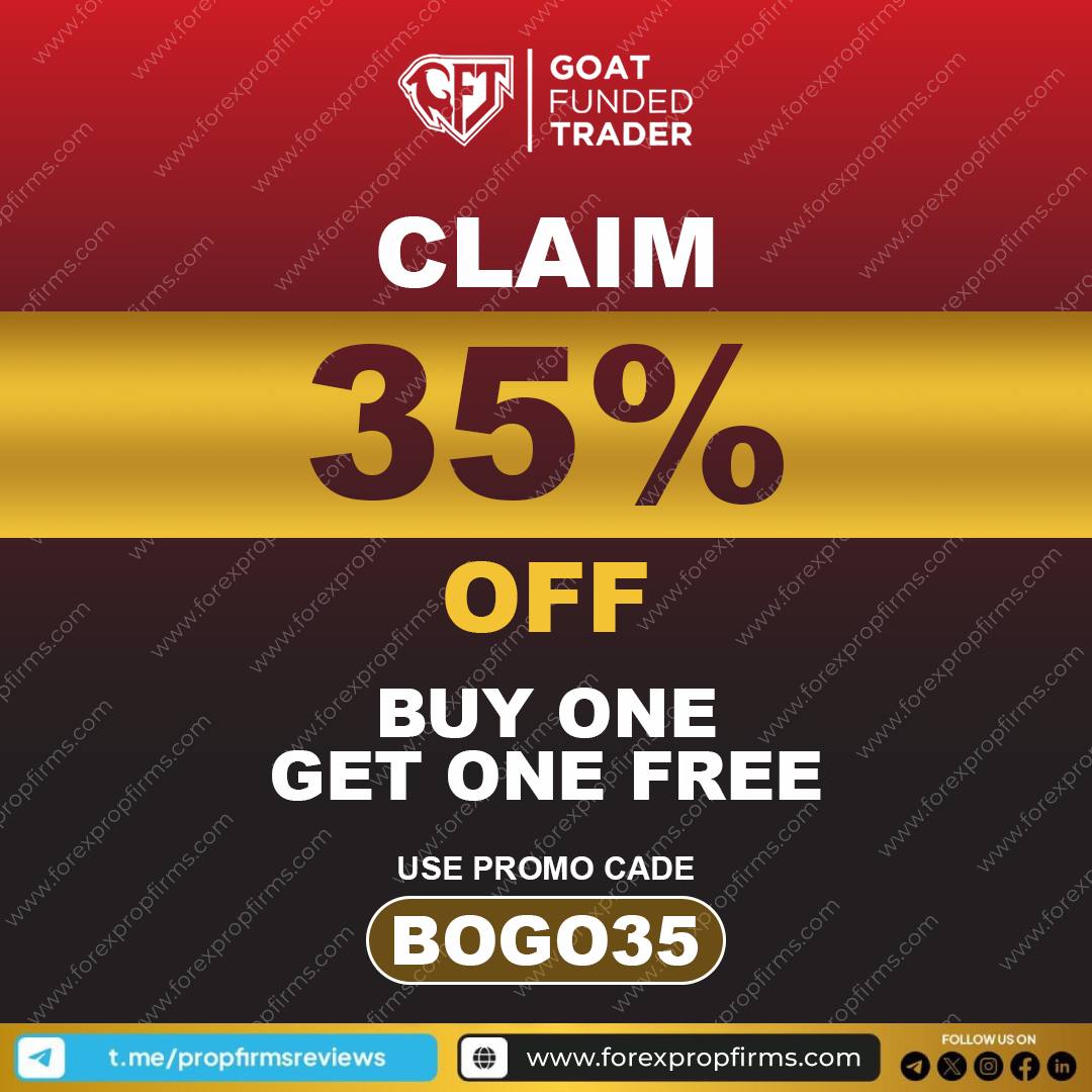 Goat Funded Trader brings back its BOGO + 35% OFF offer
