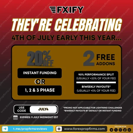 Unlock the FXIFY July Promo: Get 20% Off + Exclusive Add-Ons