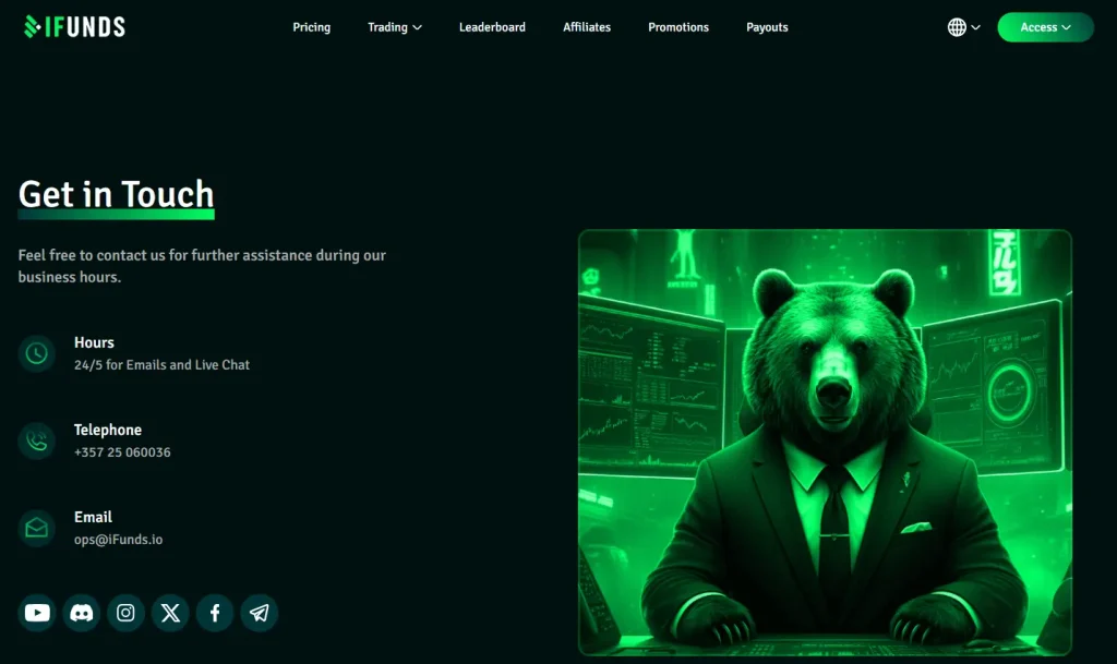 iFunds customer support