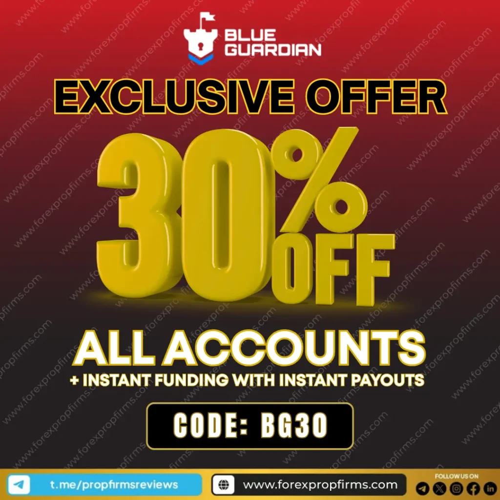 Blue Guardian 30% off promotion