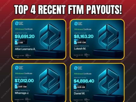 Top 4 Recent Funded Trader Market Payouts Highlight Speed and Reliability!