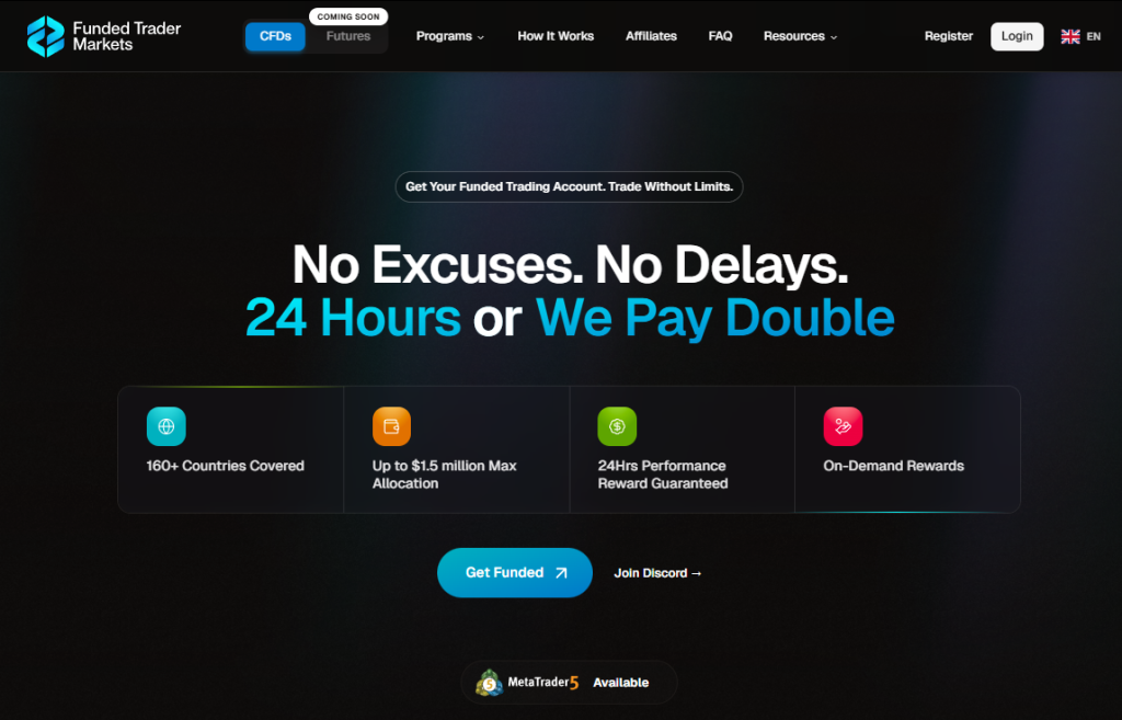 FUNDED TRADER MARKET Website